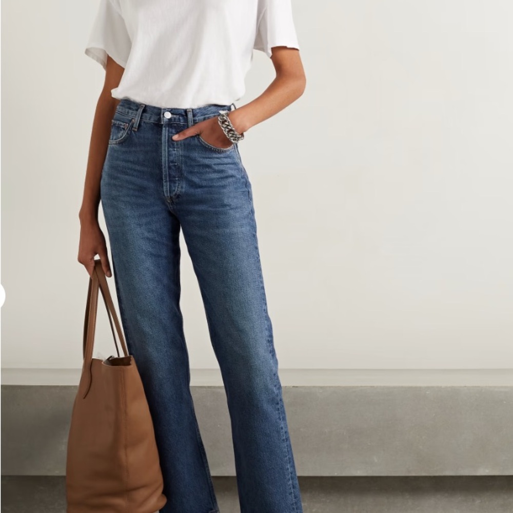 Agolde 90's Pinch Waist Jeans in Dark Denim 27